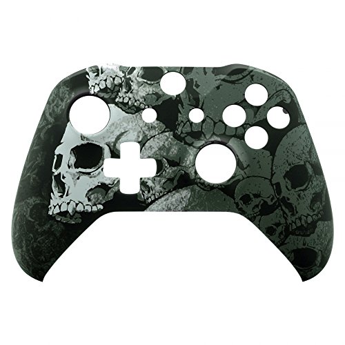 Extremerate Lonely Skull Patterned Softtouch Front Housing Shell For Xbox One S & Xbox One X Controller, Custom Faceplate Cover For Xbox One Wireless Controller Model 1708 - Controller Not Included #TOP6