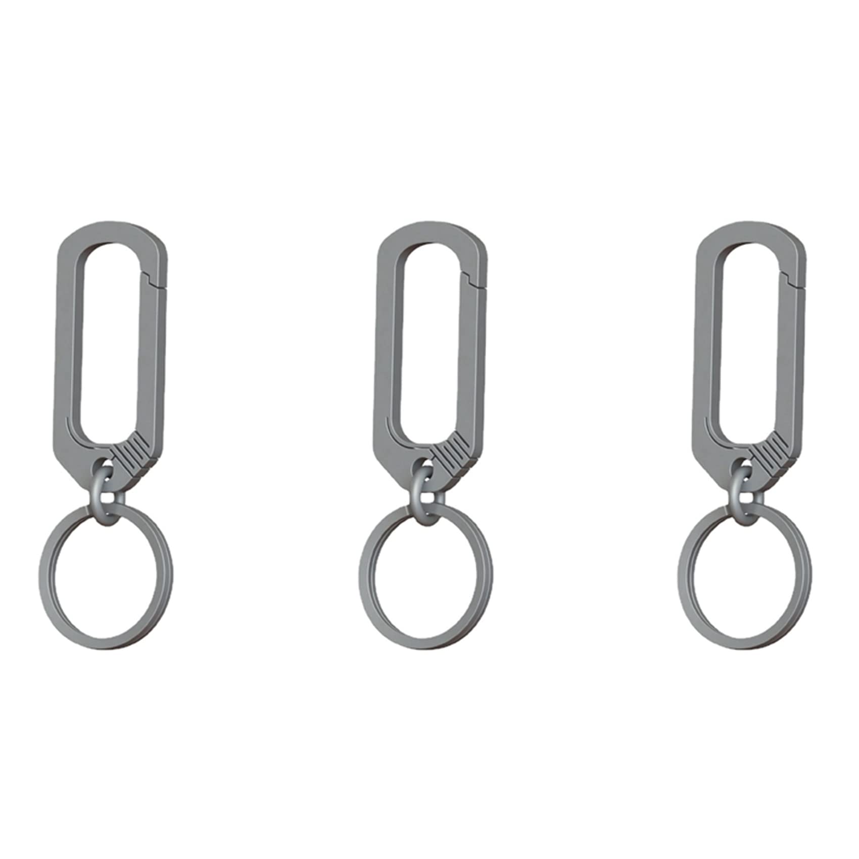 Boucle en titane de haute résistance : lot de 3 porte-clés design et ultra robustes