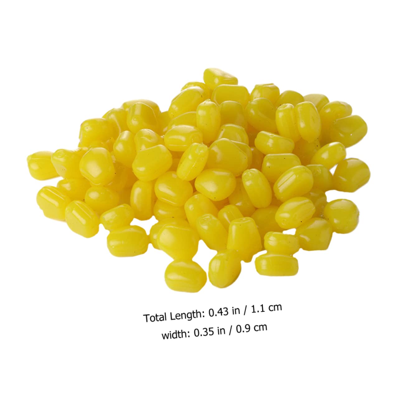 BESPORTBLE 400 Pièces Appât De Maïs Appâts De Pêche Artificiels Simulation Appâts De Carpe Faux Leurres Souples Faux Pop-Corn Leurres De Pêche en Eau Salée Appâts De Pêche Simulés