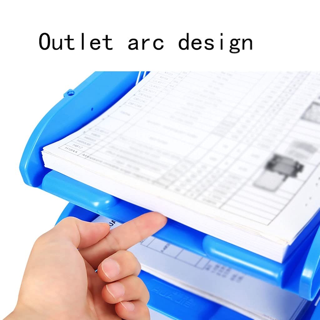 portadocumenti cremagliera Archivi da ufficio Scrivania Desk Organizer Letter TRAY DESCRIZIONE Titolare con 3 vassoi for lettere Impilabili Desktop File Sorter Per l'organizzazione e lo stoccaggio