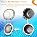 HQPASFY 79200200, 10-Hole Standard Liner Sealing Ring Compatible with Pentair Large Stainless Steel Pool Light Niches, Replace 25549-002-000 AMP-301-4016