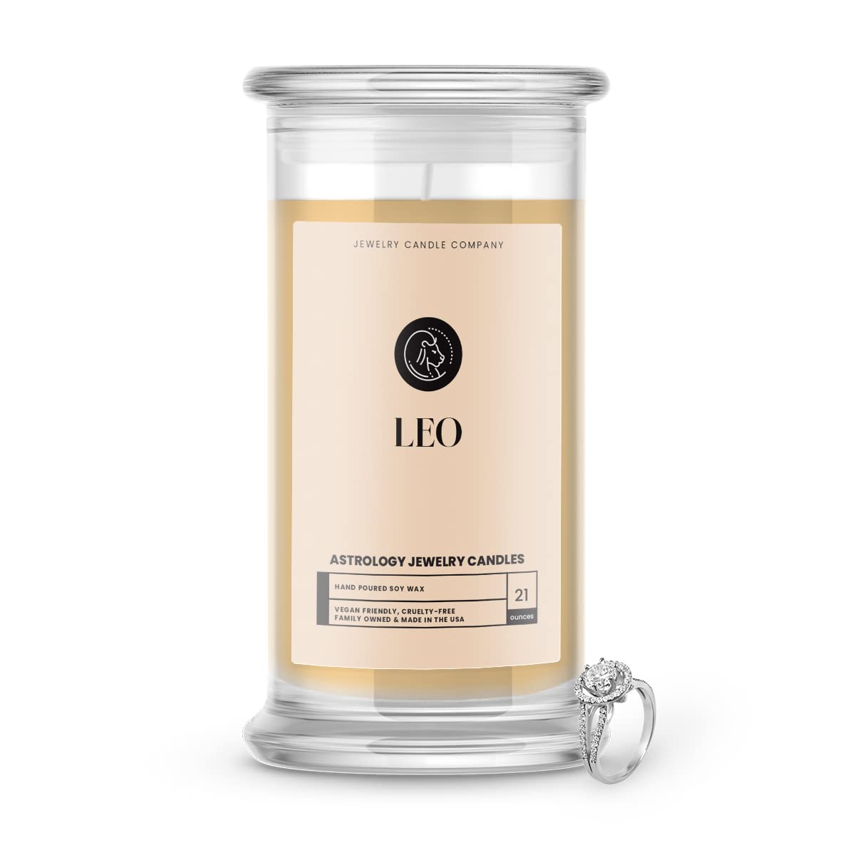 21oz Huge Leo Jewelry Candles Viral Tiktok Astrology Gifts Unique