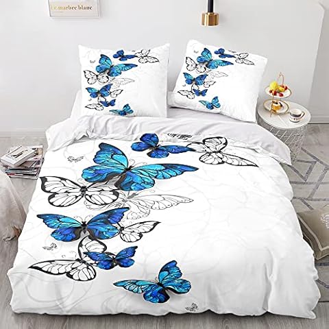 Morbuy Parure de lit Papillon Cover