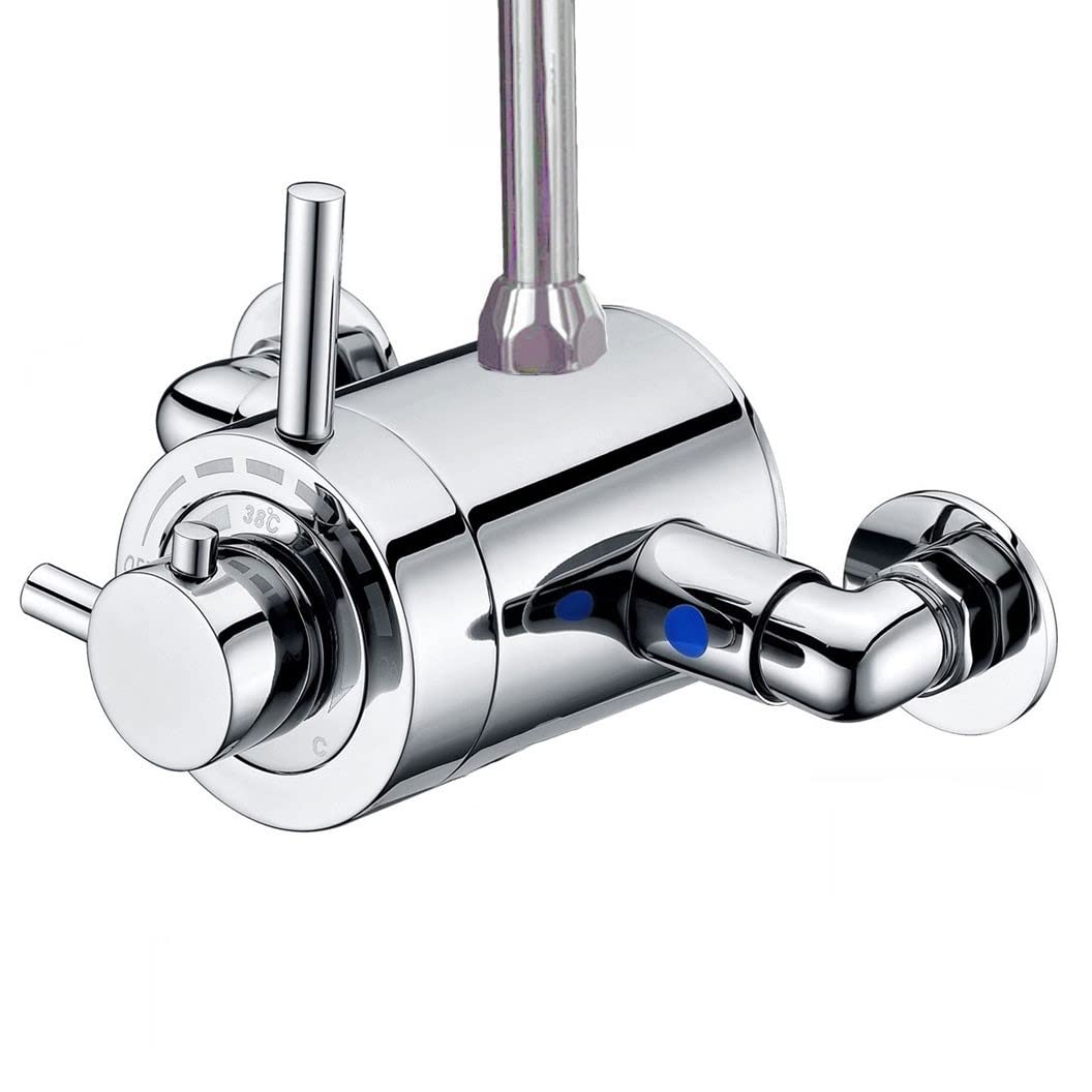 Thermostatic Concentric Exposed Shower Mixer Valve 135mm 165mm Centres 3/4" Top