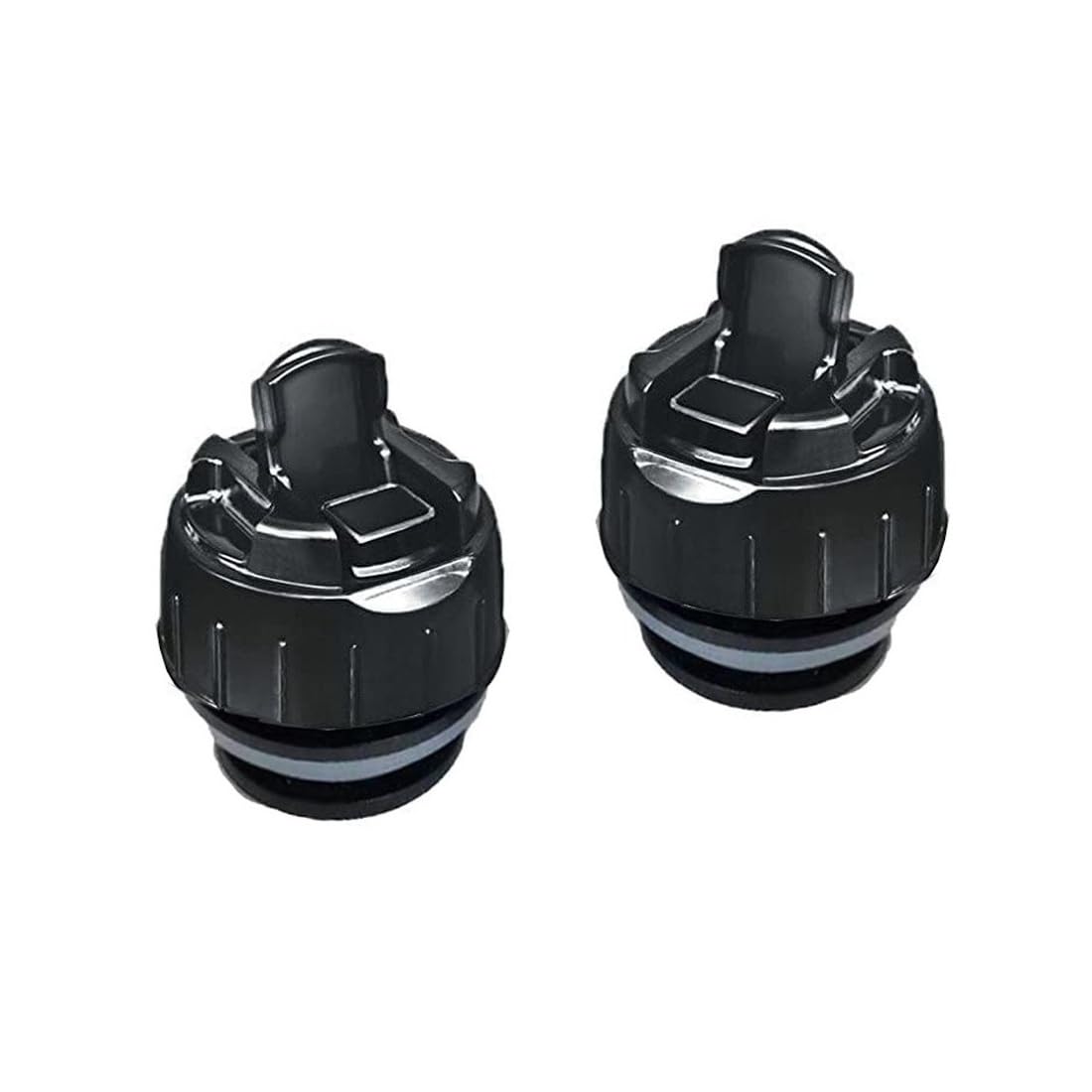 only for 1000 ml thermosteel flask push button flip lid cap for thermosteel vacuum cap for water bottel - only lid, 2 piece black