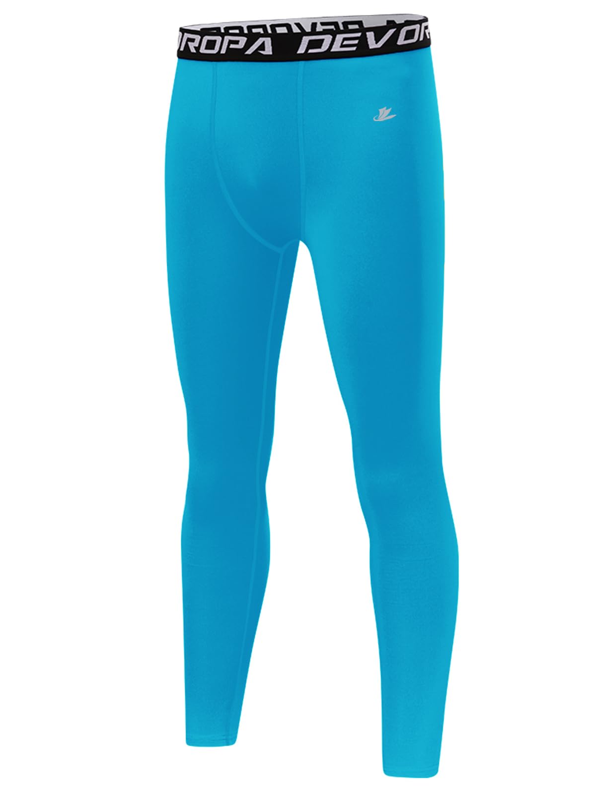 DEVOROPA Boys Leggings Youth Compression Pants Sports Tights Basketball Football Baseball Soccer Baselayer Slim/Regular/Husky
