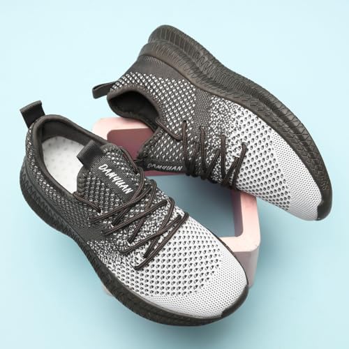 Running Shoes for Men Casual Slip on Walking ShoesFitness Athletic Workout Casual Comfortable Lightweight Breathable Gym Sport Sneakers Fashion Trainers Dark_Gray Size US 124