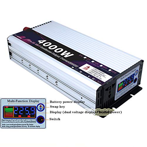 DC24V BIS AC220V 50Hz 2000W KONTINUIERLICHE AUSGANGSLEISTUNG, Peak Power 4000W Wechselrichter Modifizierte Welle Ice REISKOCHER