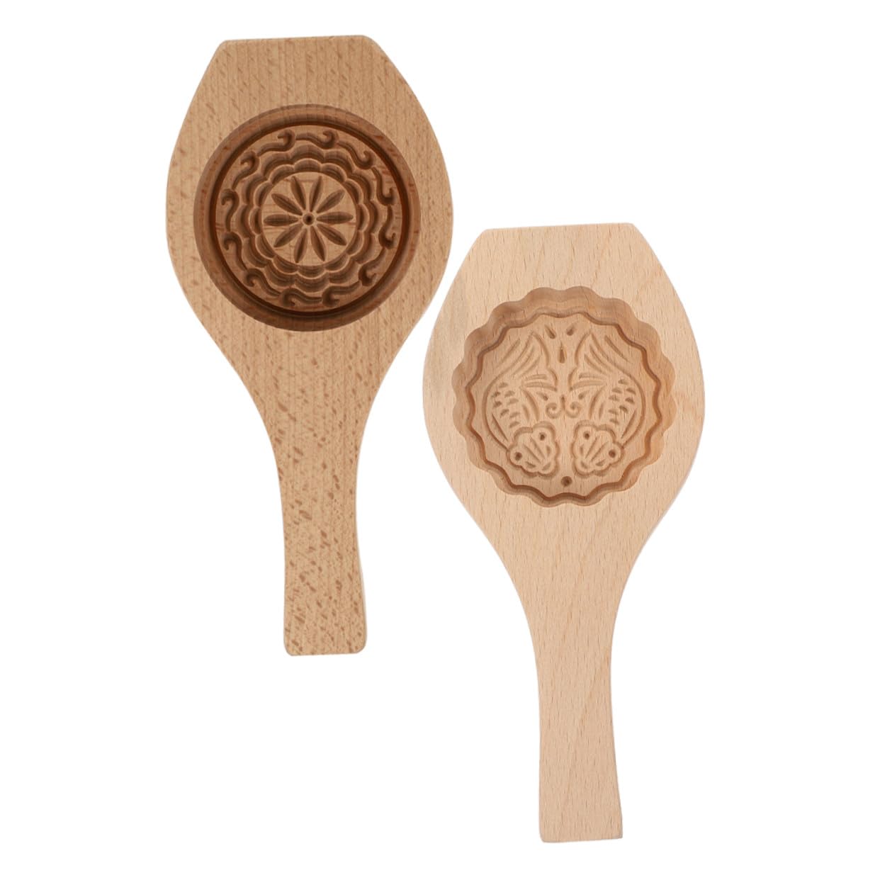 Moule à Moon Cake bois pour éviter le plastique collant avec motifs gravés