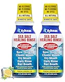 H2Ocean Healing Rinse Natural Sea Salt Whitening Mouthwash - Alcohol &...