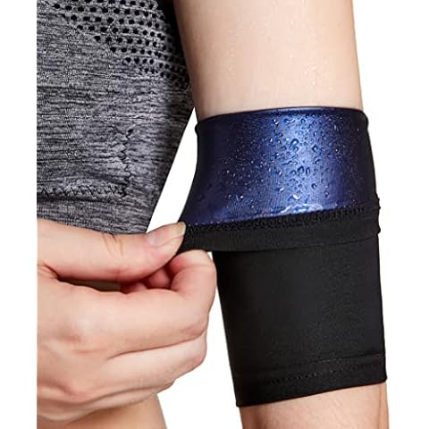 Bakerdani Women's Arm Trimmers, Compression Sauna Sweat Arm Shaper Bands, Arm Trainer Toner Sleeves for Sports Workout Cover