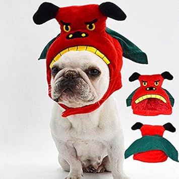 Amazon 24hours 犬 帽子 ハロウィン コスプレ 獅子舞い 着ぐるみ かぶりものかわいい おしゃれ コスチューム キャップ トイプードル チワワ 柴犬 ダックス ポメラニアン ヨーキー シーズー マルチーズ 24hours コスチューム 通販