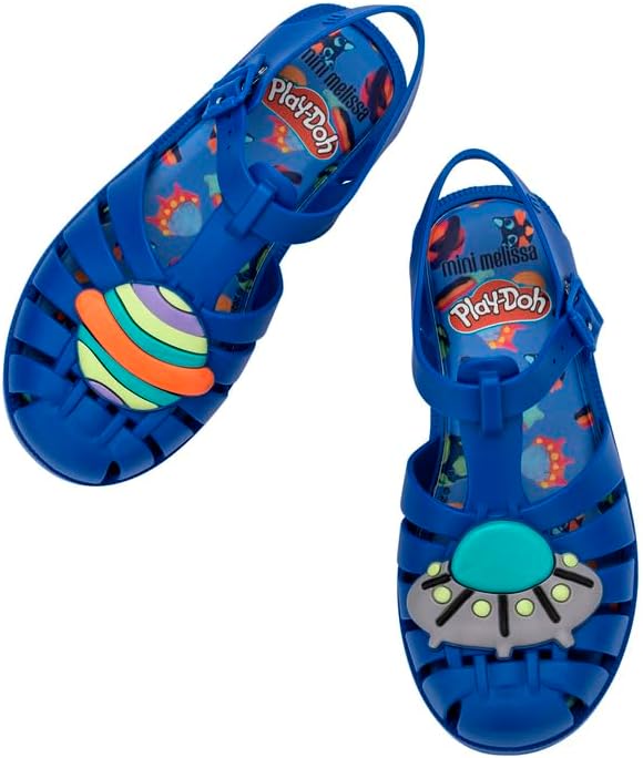 mini melissa Possession Fisherman Jelly Sandal for Toddlers and Girls – Adjustable Buckle Summer Sandals, Waterproof, Bubblegum Scent, Comfortable Beach, Play and Dress Shoes for All Day Wear