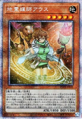 Amazon.co.jp: 遊戯王 第11期 09弾 POTE-JP032 地霊媒師アウス 