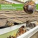 JMIATRY 16PCS Gutter Guards 3 Inch Downspout Guards Aluminum Leaf Filter Fit 2-4 Inches Gutter Downspout Guards Leaf Strainer for Gutters Downspout Cleaning Tool