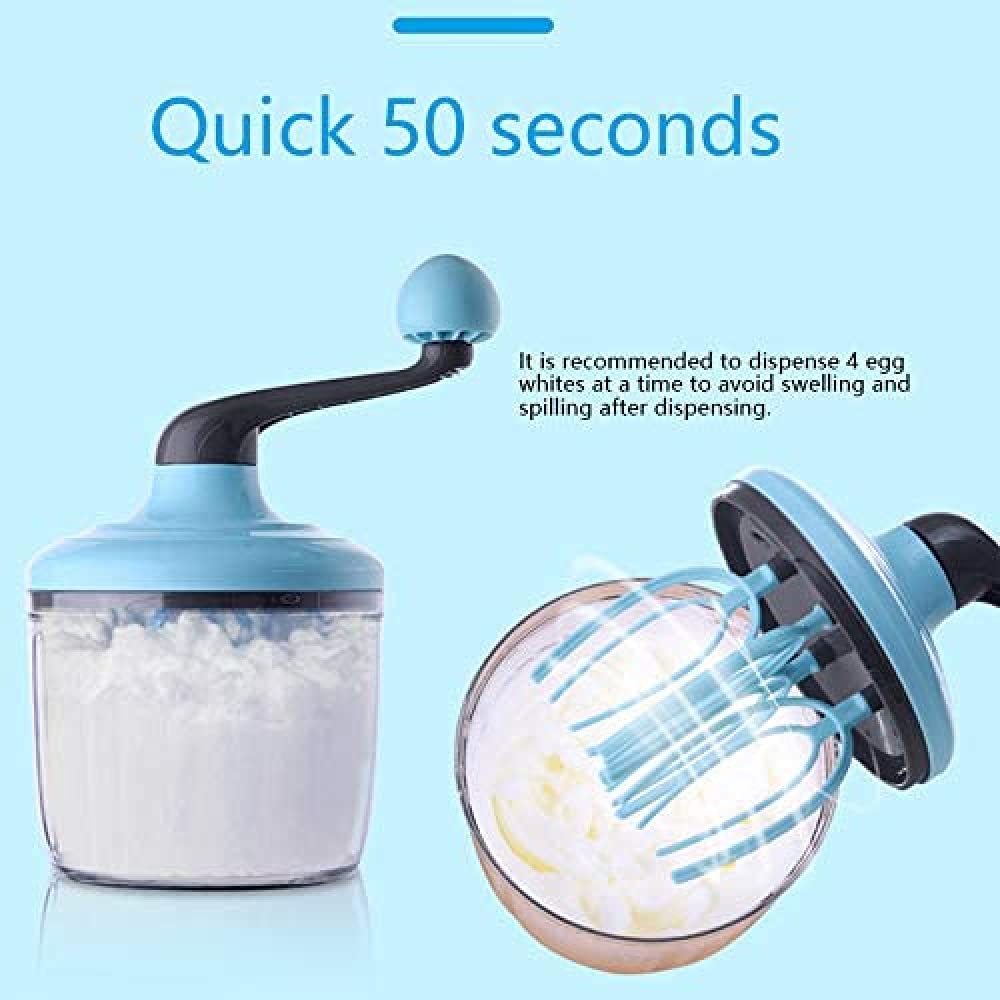 Batidor Manual De Crema De Huevo, Espumador De Leche, Batidor De Huevos Multifuncional De Mano, Conveniente Herramienta De Cocina 1100 Ml