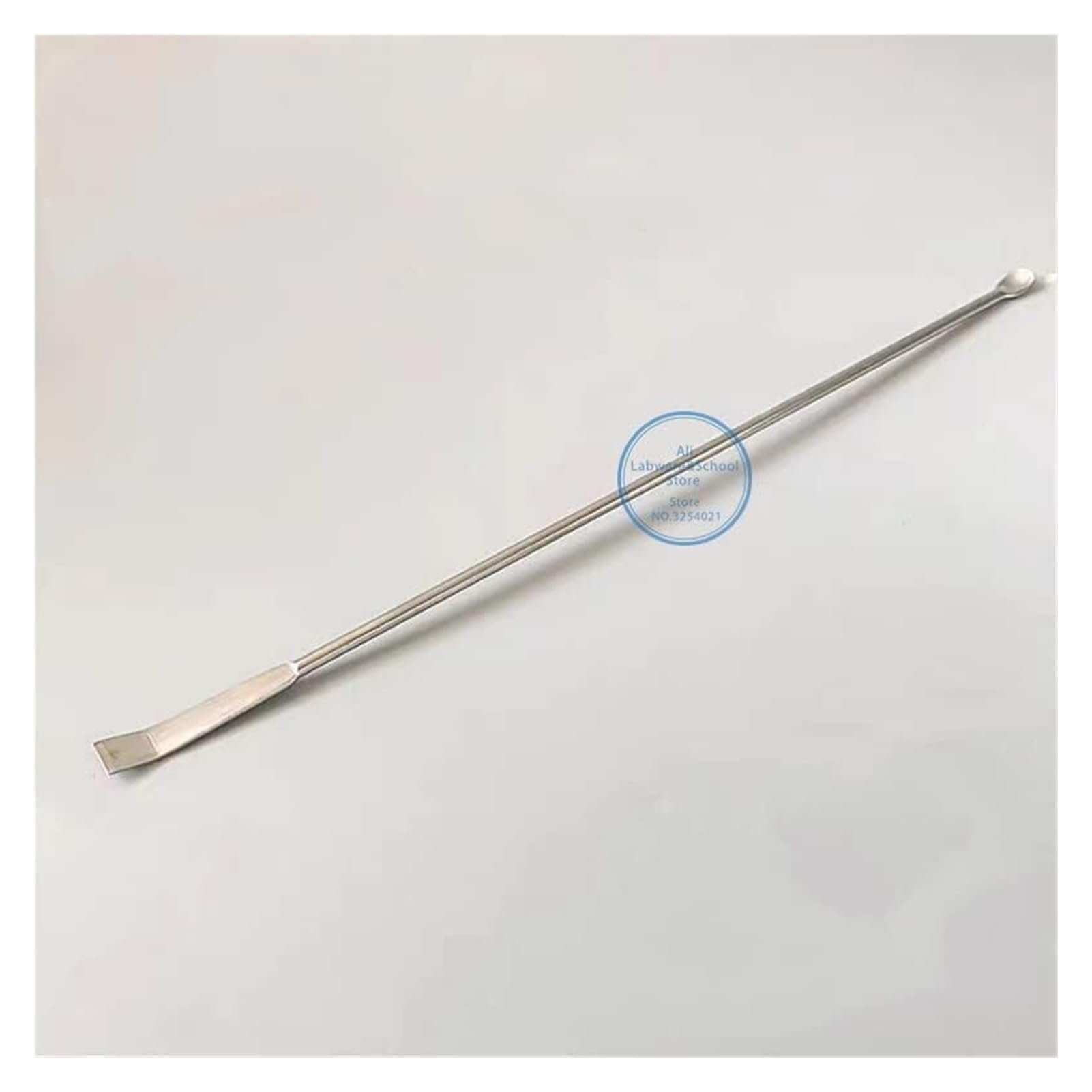 Edelstahl-Labor-Rührstab-Löffelschaber, Verschiedene Größen, 6/10 Stück(35cm)