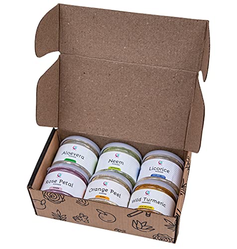 Yogi’S Gift – Celebrating Health YGSKC Ayurvedic Skin Care Sampler | Six Powders In One Pack | Aloe Vera Powder, Rose Powder, Wild Turmeric Powder, Licorice Powder, Neem Powder & Orange Peel Powders 1Oz Each | Soap Making Ingredient thumb #3