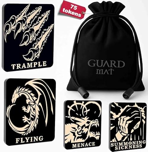 Juego de 75 Tokens para Magic The Gathering - Set de Contadores de Habilidades de Madera para MTG - Accesorios para Juegos de Cartas (A) | Ya disponible en tu tienda friki favorita! En mundofriki.es! Juego de 75 Tokens para Magic The Gathering - Set de Contadores de Habilidades de Madera para MTG - Accesorios para Juegos de Cartas (A) | Ya disponible en tu tienda friki favorita! En mundofriki.es!