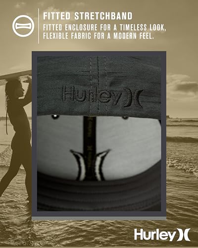 Image of Hurley Men's Baseball Cap - Lightweight Curved Bill H2O Dri Fitted Caps for Men