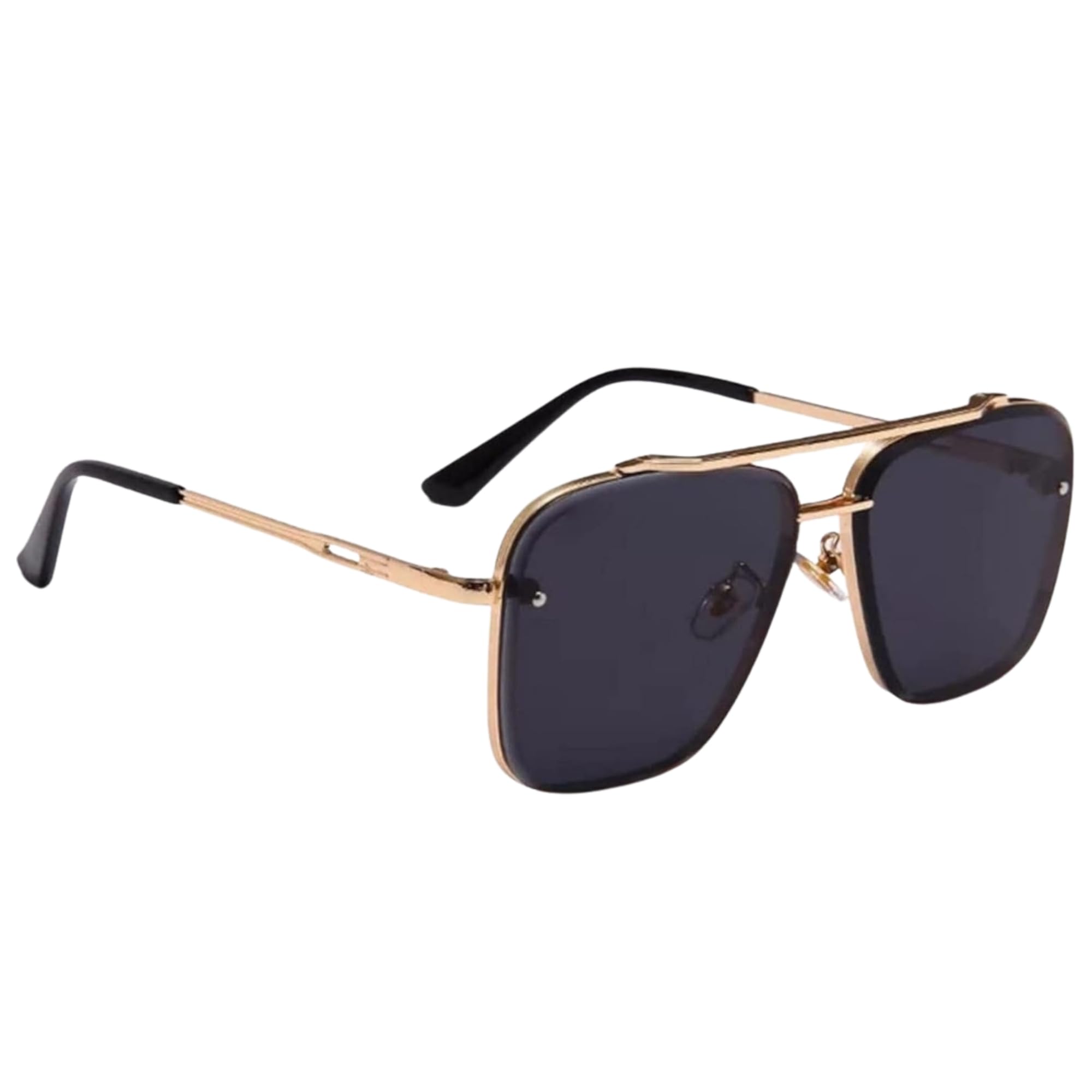Vintage Square Sunglasses for Men & Women | Large Size | Mirrored Lens | UV400 Protection | Classic DITA Series Style Frame-image-8