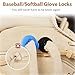 Leimir Glove Locks, 8-Pack Baseball/Softball Glove Lace Locks – Vibrant Colors, No Retie Knots, Spring-Lock Tech, Durable Design. (Mixed Blue-Black)