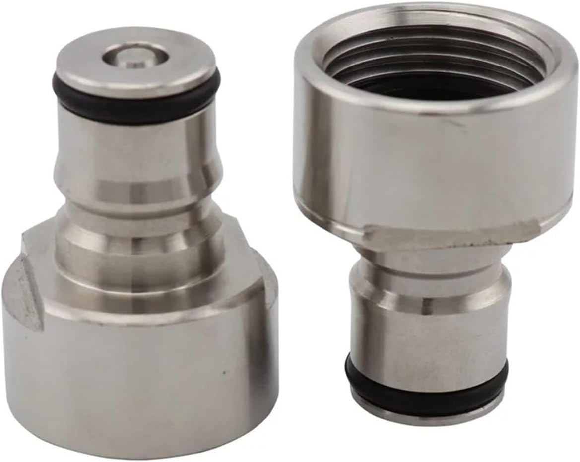 Home & Brewing Stainless Steel Ball Lock Quick Disconnect Conversion Kit for A G D S Type Beer Keg Coupler 5/8" Thread for Home Brewing Brewing Accessories(Liquid)