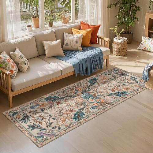 Alfombra de pasillo para cocina y lavandería botánica suave 8