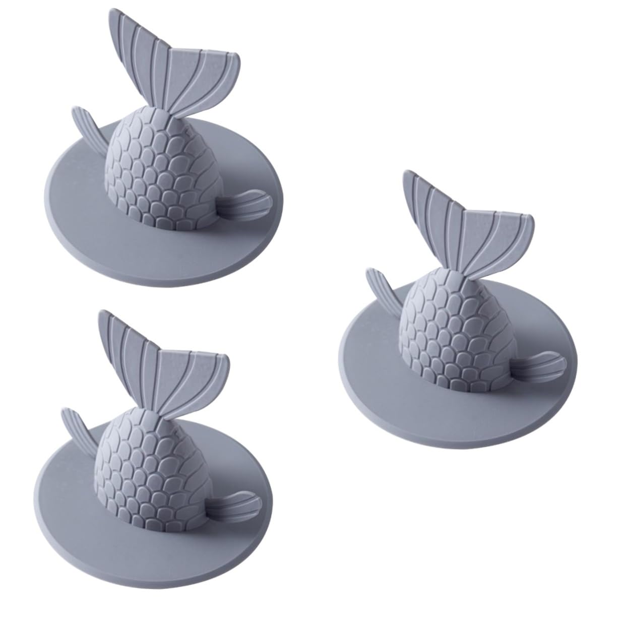 Filtre anti-odeur évier cuisine Amosfun, bouchon de drain salle de bain gris, lot de 3 pièces