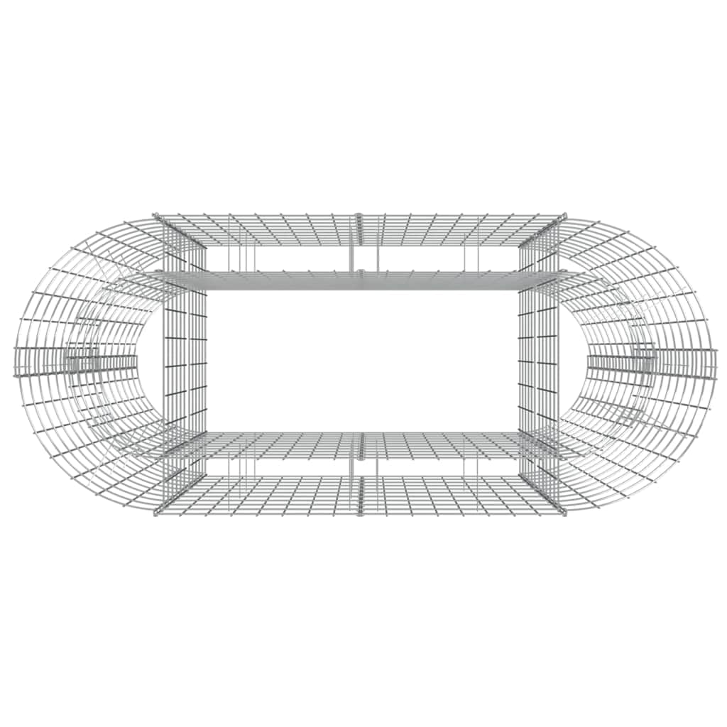 Hothingwell Gabion - Cama elevada, hierro galvanizado, 120 x 50 x 100 cm