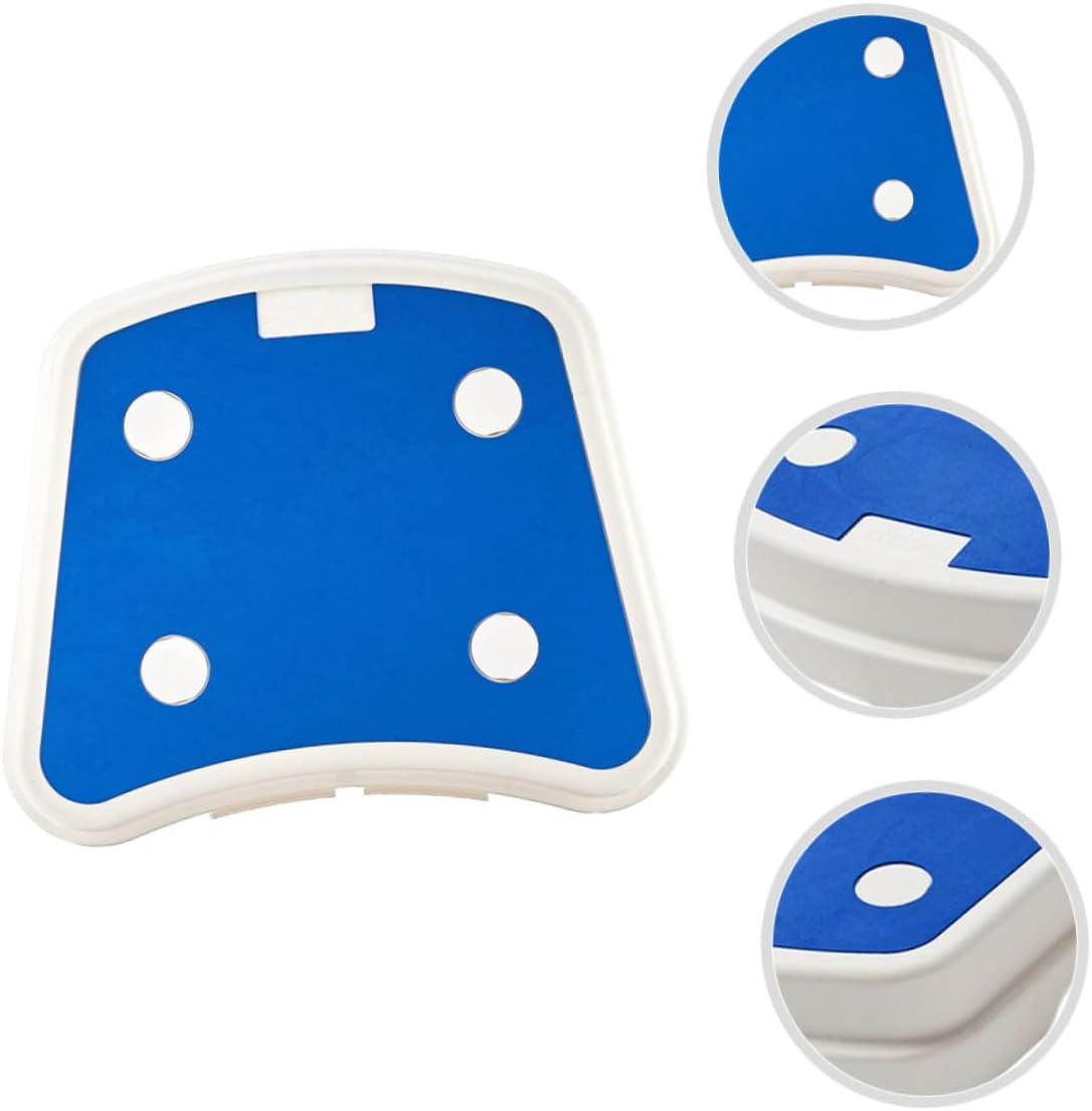 Bathroom Toilet Step Stool with Anti-Skid Surface, Small Plastic Shower Footstool for Adults, Bathroom Safety Aid and Support Step