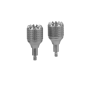 Wedinard Drone Thumb Rocker, High Sensitivity Drone Controller Sticks Copper Comfortable Hand Feeling Anti Slip Light Weight for Replacement (Silver)