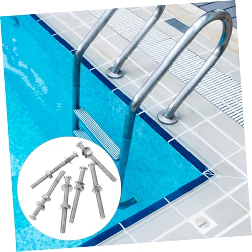 Juego 6 tornillos reemplazo para escaleras de piscina miniatura 7