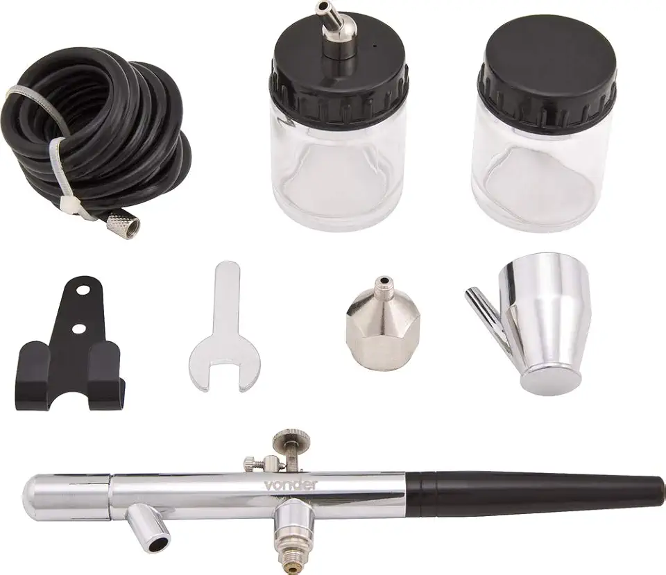 Aerógrafo com acessórios AJ 008 VONDER