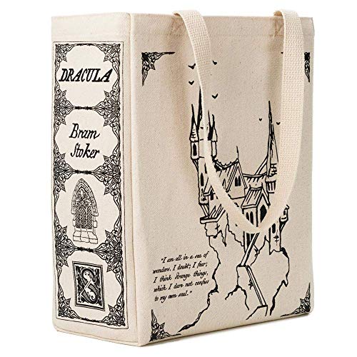 Bolso Tote Dracula de Storiarts en Algodón Hecho a Mano miniatura 1