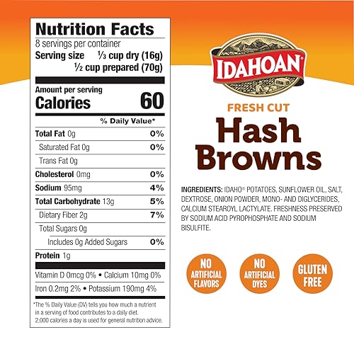 Save on Idahoan Fresh Cut Hash Browns - 8 Servings, Gluten-Free