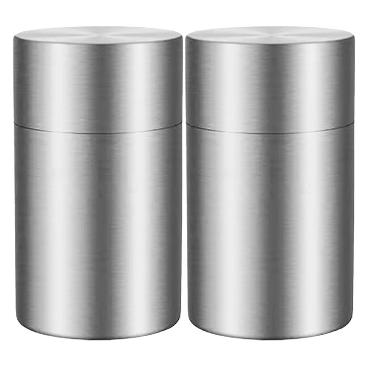 Sewroro 2 Latas de Té Metálicas con Doble Sellado para Almacenamiento de Hojas Sueltas, Café, Azúcar y Especias en Cocina