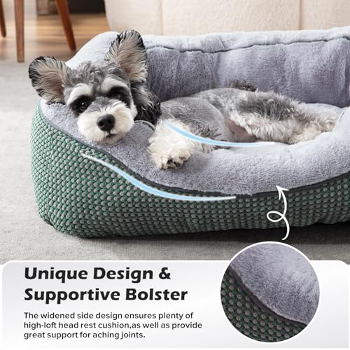 Image of INVENHO Dog Bed Medium Size, Orthopedic Warming Soft Calming Sleeping Durable with Anti-Slip Bottom