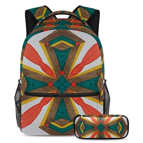 Sac à dos de voyage multicolore pour adolescents et étudiants