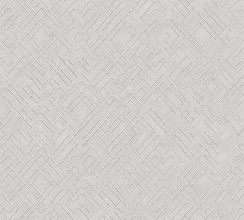 Livingwalls Travel Styles Non-Woven Wallpaper, Wallpaper with Ornamental Decoration in Grey and Silver - Image 3