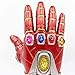 Iron Man Infinity Gauntlet Glove with Batteries Led Light Up Props for Halloween Cosplay (Kid Removable Red)