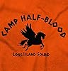 Brisco Brands Camp Half Blood Greek Mythology Movie Gym Ladies T Shirt - Orange - Medium #1