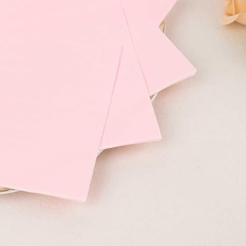 Miniatura 7 de Efavormart - Paquete de 50 servilletas desechables de papel de 2 capas de 5 x 5 pulgadas, color rosa, 5 x 5 pulgadas, 18 GSM
