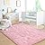 Fluffy Soft Kids Room Rug Baby Nursery Decor, Anti-Skid Large Fuzzy Shag Fur Area Rugs, Modern Indoor Home Living Room Floor Carpet for Children Boys Girls Bedroom Rugs, Pink 4 x 5.9 Feet