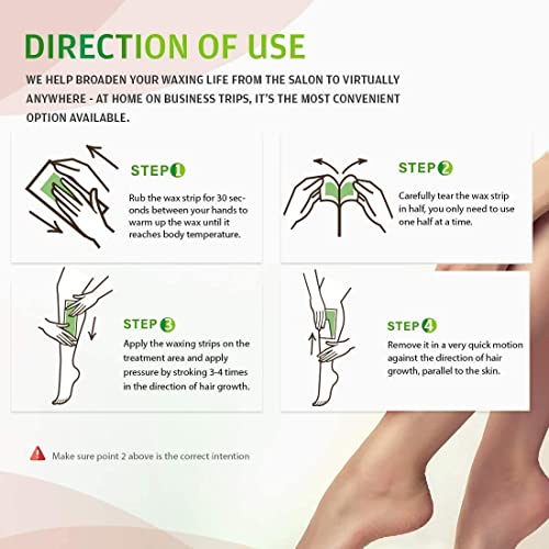 Nopunzel Wax Strips 80 Counts, Waxing Strips, Wax Strips For Hair Removal, Facial & Body Wax Strips For Men & Women, At Home Waxing Kit For Face Legs Brazilian Arms Underarm Bikini, Wax Strips (3 Sizes) + 8 Calming Oil Wipes #TOP6