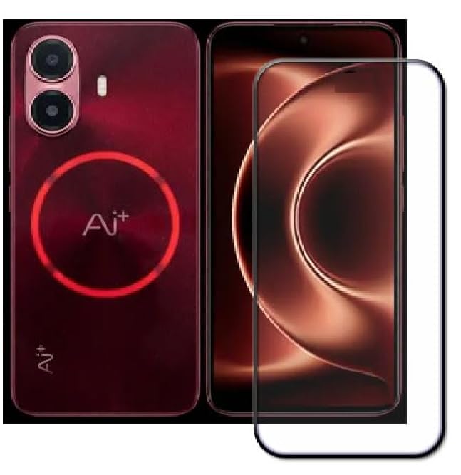 Image of DD SON Premium HD+ Tempered Glass Screen Protector Guard Compatible For Ai+ Nova 2 Ultra 5G Edge to Edge Coverage With Easy installation kit for Smartphone