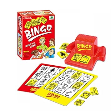 PATPAT Postbox Matching Word Board Games Bingo Game Educational Toys for Kids 3 Years Boys Girls Adult Gifts with Animals Recognition & Increases Memory Challenge