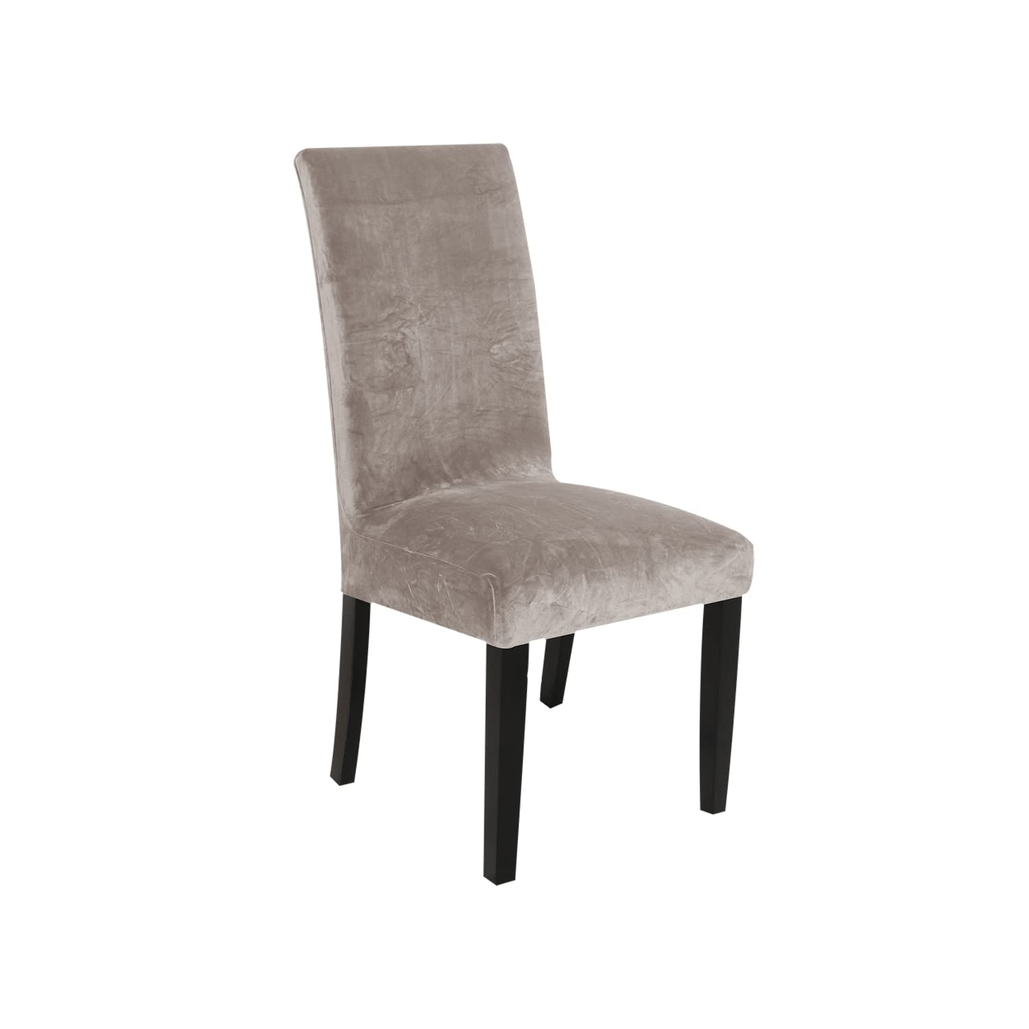Housse de chaise velours extensible pour salle à manger | Lot de 6