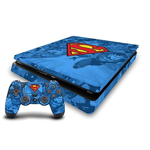 Autocollant Superman PS4 Slim sticker vinyle console manette DC Comics