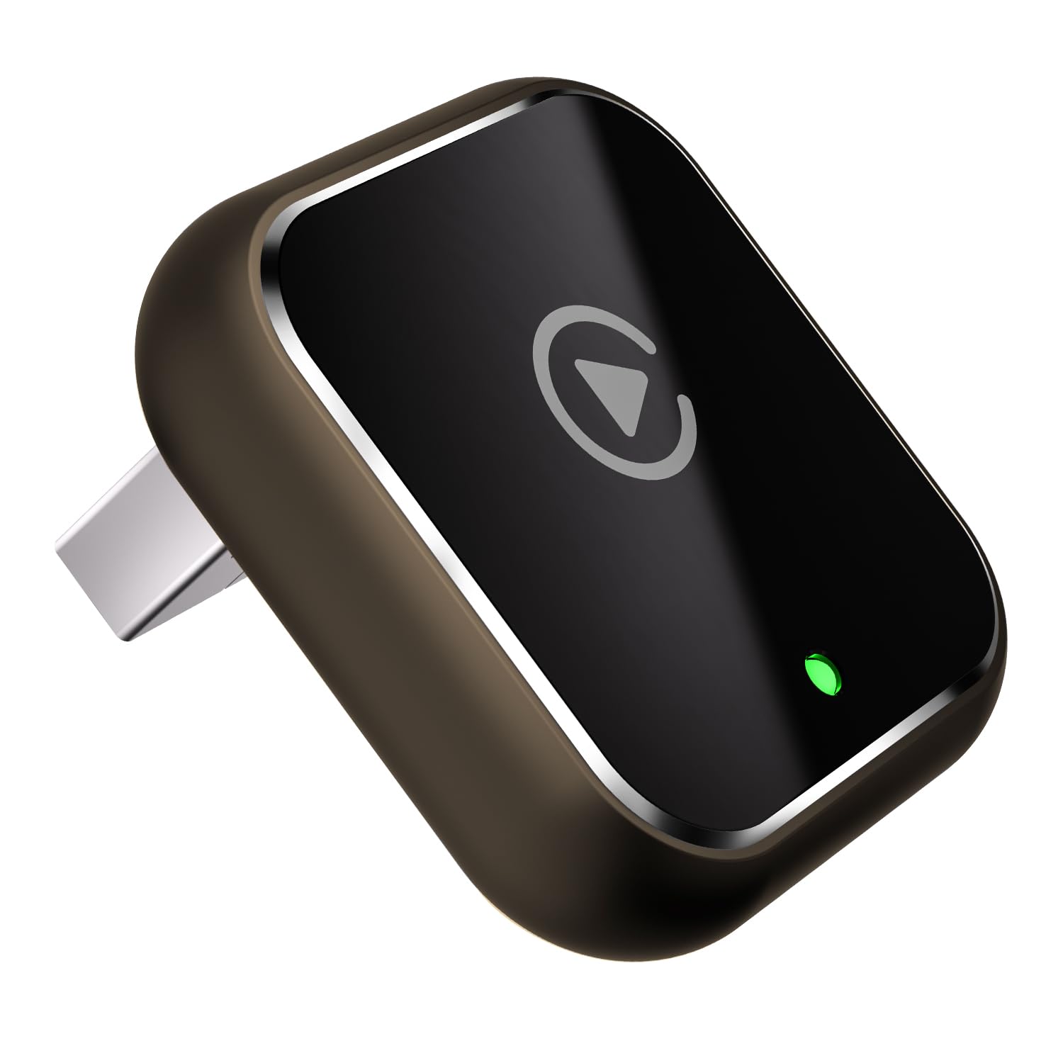 Bezprzewodowy adapter 2 w 1 do Apple CarPlay/Android Auto, ulepszony w 2025 r. Mini CarPlay i OTA Dongle T DESIGN do iPhone'a/Androida i ponad 927 samochodów, Bluetooth 5.3 i WiFi 6-kawowy brąz